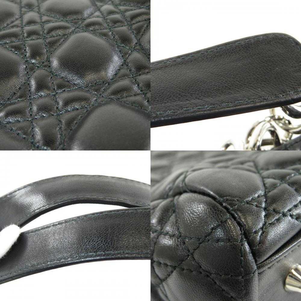 Christian Dior Tote Bag Leather Black - Picture 7 of 8